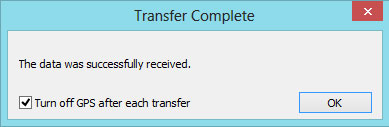 Transfer Data Sukses