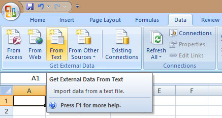 Data Excel From Text