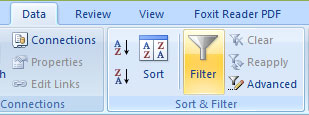 Filter Excel Data
