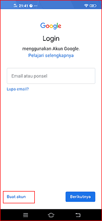 cara membuat email di handphone