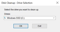 kotak dialog disk cleanup