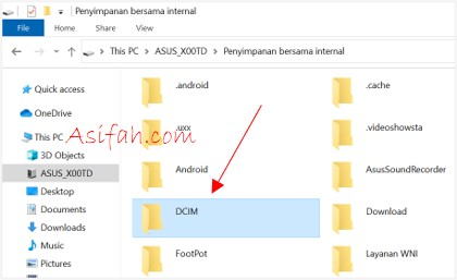folder DCIM hp Android