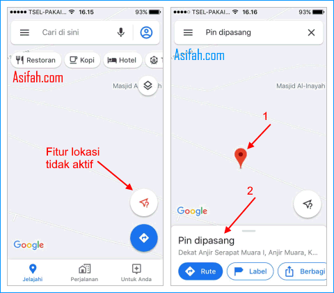 Cara Share Lokasi Google Map iPhone