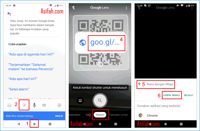 Cara Scan Barcode Google Map pake Google Lens
