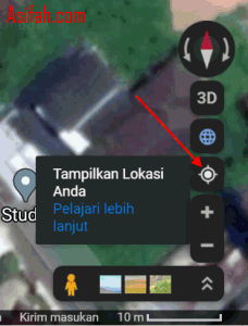 cara tampilkan lokasi anda di google map pc