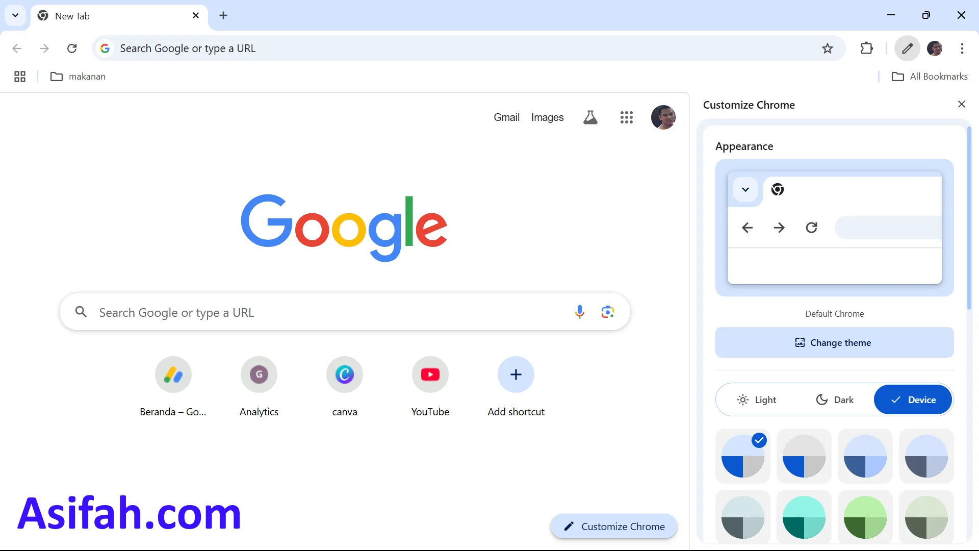 Cara Ganti Background Google Chrome