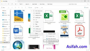 cara menampilkan ekstensi file di Windows 11
